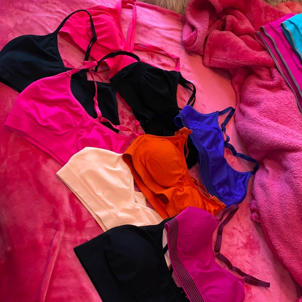 Pack of  9 Miscellaneous Exercise Bra tops
